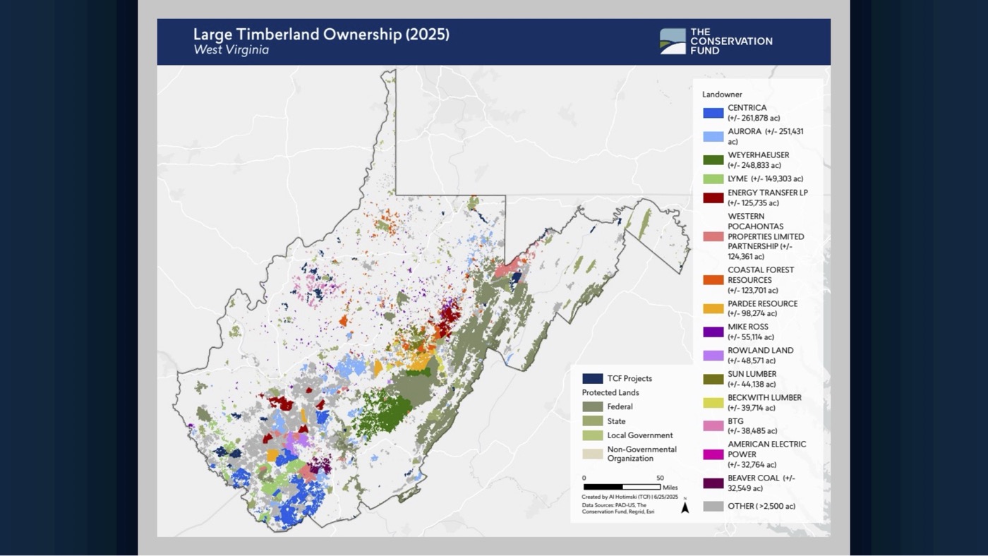 Parent LLC map, West Virginia