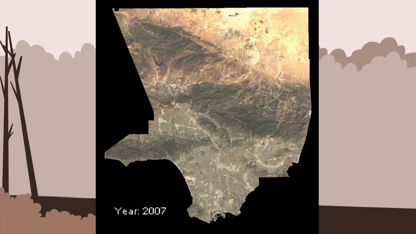 Landsat 2007 annual composite, LA County